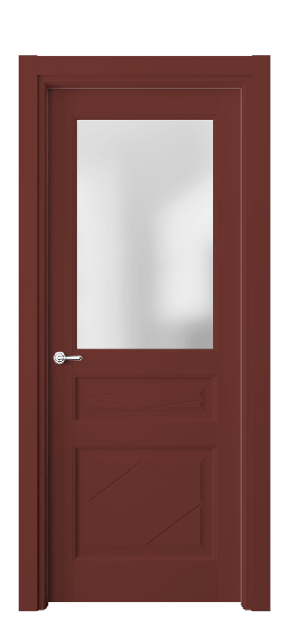 Межкомнатная дверь Toscana Rombo 6344 Бук белоснежный Сатинированное стекло Цена 131599 ₽ | Volhovec