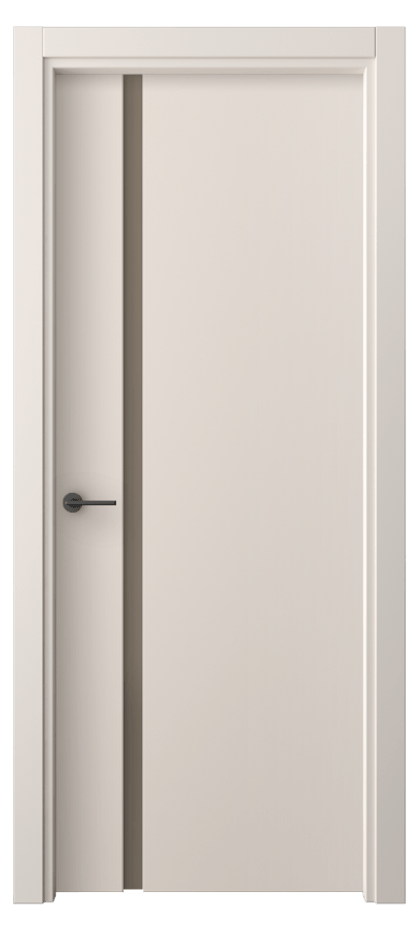 Межкомнатная дверь Фридом 4222 ПЭТ пудровый бежевый Сатинированное бронзовое стекло, триплекс Цена 34379 ₽ | Volhovec