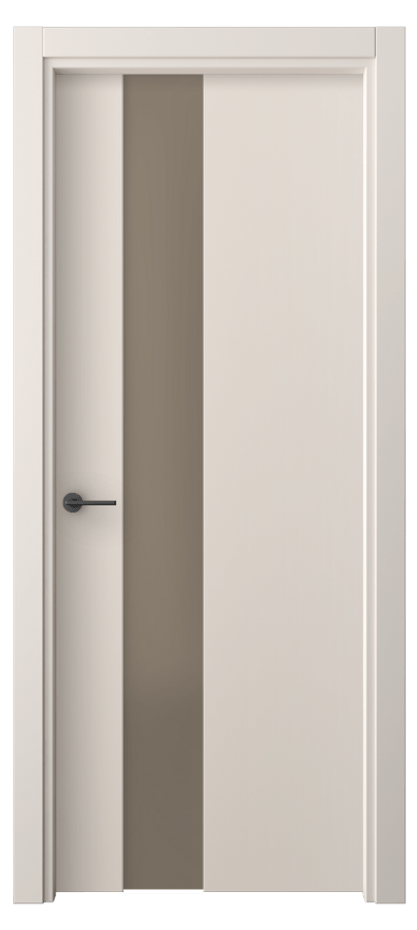 Межкомнатная дверь Freedom 4224 ПЭТ пудровый бежевый Сатинированное бронзовое стекло, триплекс Цена 38499 ₽ | Volhovec