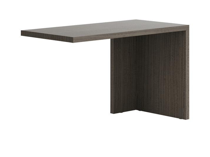 Мебель Стол Module письменный с одной опорой. Цвет Эвкалипт серый матовый фризе. Материал Шпон эвкалипта Naturwood. Коллекция Стол Module письменный с одной опорой. Картинка.