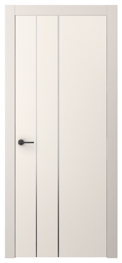 Дверь межкомнатная АКП 4203 ПЭКБ. Цвет ПЭТ кремово-белый. Материал ПЭТ. Коллекция Freedom. Картинка.