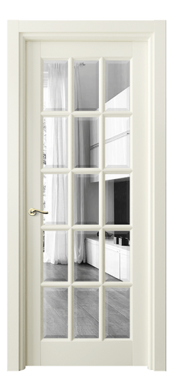 Дверь межкомнатная 0708 ММБ ЗЕР-Ф. Цвет Матовый молочно-белый. Материал Гладкая эмаль. Коллекция Лигнум. Картинка.