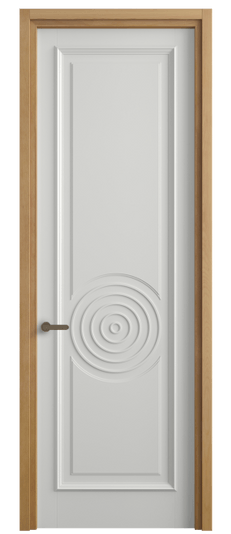 Дверь межкомнатная 6709 БССР. Цвет Бук светло-серый. Материал Массив бука эмаль. Коллекция Charm. Картинка.
