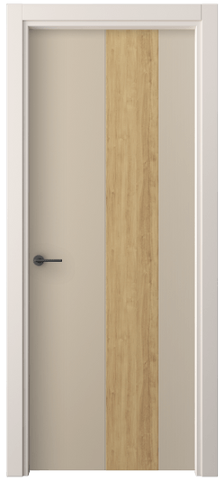 Дверь межкомнатная 4225 ПЭСК. Цвет ПЭТ серо-коричневый . Материал ПЭТ. Коллекция Freedom. Картинка.