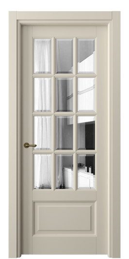 Дверь межкомнатная 6313 ББСР САТ. Цвет Бук бежево-серый. Материал Массив бука эмаль. Коллекция Toscana Grigliato. Картинка.