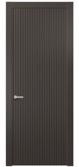 Дверь межкомнатная АКП 8641 МАН. Цвет Матовый антрацит. Материал Гладкая эмаль. Коллекция Alba. Картинка.