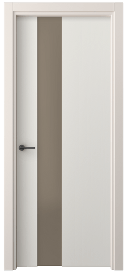 Дверь межкомнатная 4224 ПЭБЛ БР САТ. Цвет ПЭТ белоснежный. Материал ПЭТ. Коллекция Freedom. Картинка.