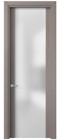 Дверь межкомнатная 4114 ДДМ САТ. Цвет Дуб дымчатый. Материал Шпон ценных пород. Коллекция Planum. Картинка.