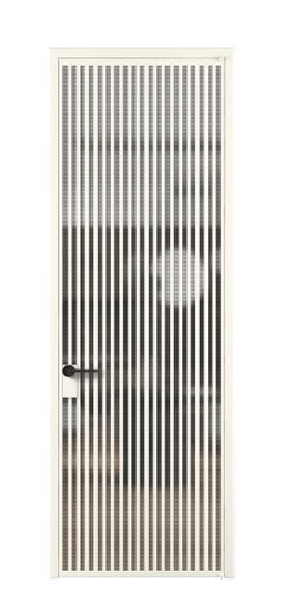 Дверь межкомнатная АЛПЛ040.06 АПБЛ MS. Цвет Алюминий пудровый белый. Материал Алюминий в эмали. Коллекция Formato. Картинка.