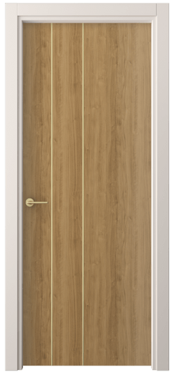 Дверь межкомнатная 4203 ГОР. Цвет Грецкий орех. Материал Ламинатин. Коллекция Freedom. Картинка.