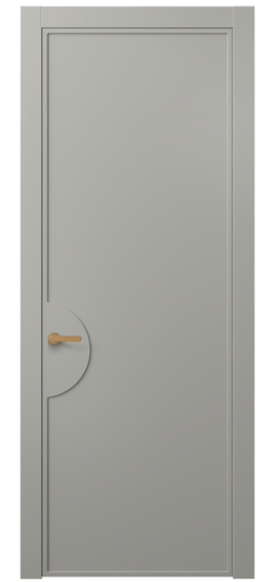 Дверь межкомнатная АКП 8604 МНСР. Цвет Матовый нейтральный серый. Материал Гладкая эмаль. Коллекция Frame. Картинка.