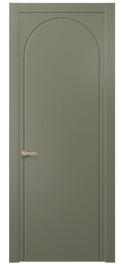 Дверь межкомнатная АКП 8647 МОТ. Цвет Матовый оливковый тёмный. Материал Гладкая эмаль. Коллекция Alba. Картинка.