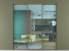 Перегородка Формато внутри проёма 3 створки